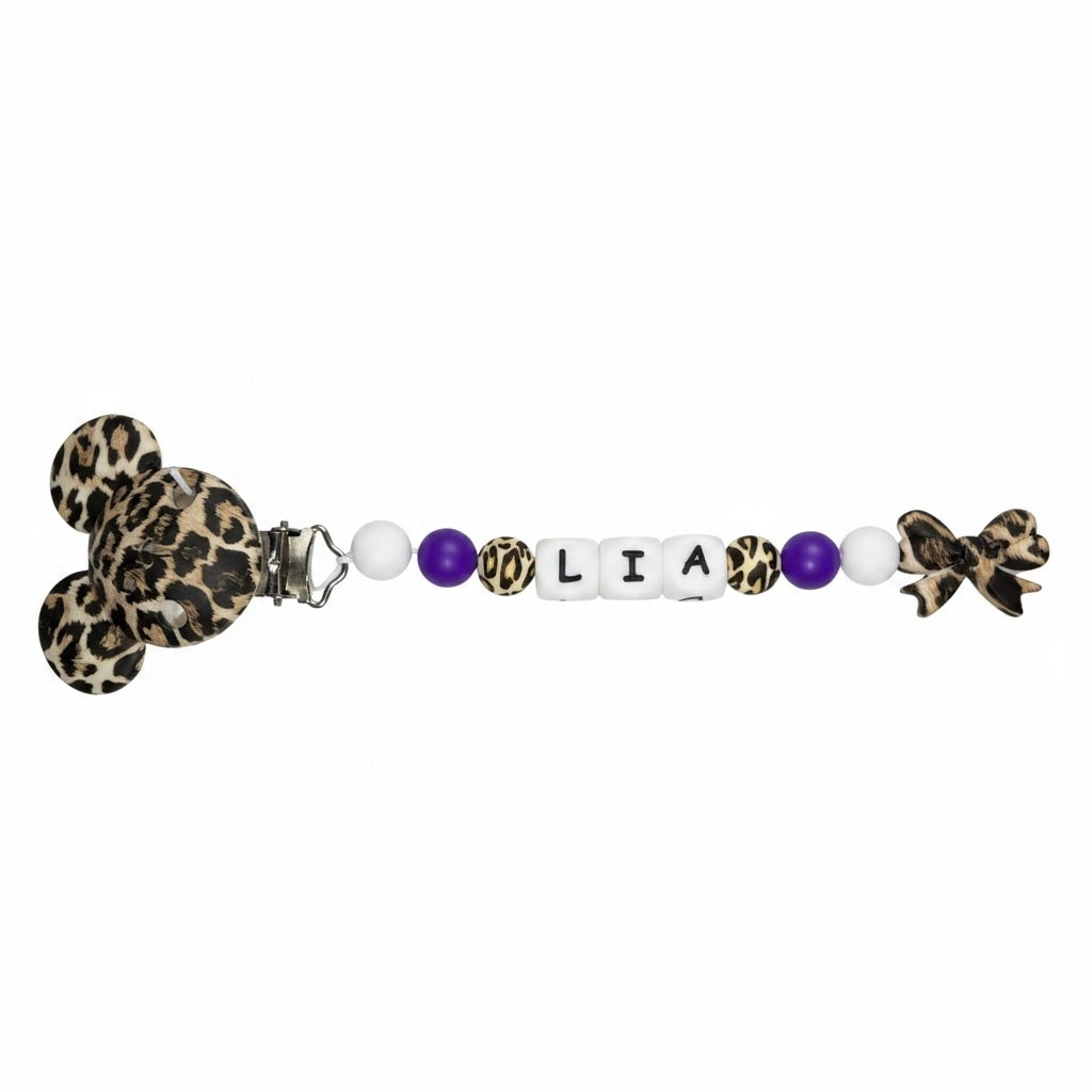 Modèle léopard violet foncé